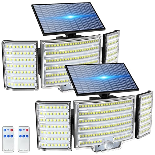 nipify 2 Stück Solarlampen für Außen mit Bewegungsmelder, 238 LED Super Hell Solar Aussenleuchte mit Fernbedienung, 3 Modi IP65 Wasserdichte Solarleuchte für Garten Outdoor Wand nipify 2 Stück Solarlampen für Außen mit Bewegungsmelder, 238 LED Super Hell Solar Aussenleuchte mit Fernbedienung, 3 Modi IP65 Wasserdichte Solarleuchte für Garten Outdoor Wand von nipify