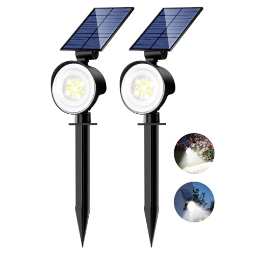 nipify Solarlampen für Außen, 2 Stück 53 LED Solar Strahler Wegeleuchte IP65 Wasserdicht, 3 Helligkeit Kaltweiß Solarleuchten Aussenleuchte für Garten Aussen Wege Wand Outdoor nipify Solarlampen für Außen, 2 Stück 53 LED Solar Strahler Wegeleuchte IP65 Wasserdicht, 3 Helligkeit Kaltweiß Solarleuchten Aussenleuchte für Garten Aussen Wege Wand Outdoor von nipify