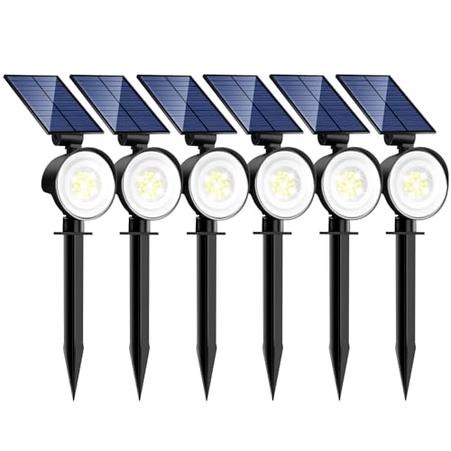 nipify Solarlampen für Außen Garten, 6 Stück 53 LED Solar Strahler Gartenleuchten IP65 Wasserdicht, 3 Helligkeit Kaltweiß Solarleuchten Aussenleuchte Wegeleuchte für Draußen Wege Wand Outdoor nipify Solarlampen für Außen Garten, 6 Stück 53 LED Solar Strahler Gartenleuchten IP65 Wasserdicht, 3 Helligkeit Kaltweiß Solarleuchten Aussenleuchte Wegeleuchte für Draußen Wege Wand Outdoor von nipify