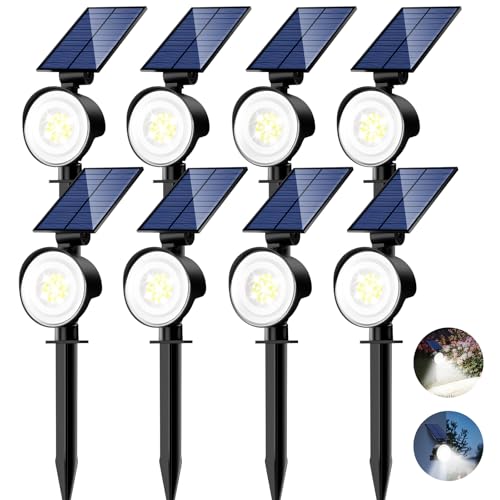 nipify Solarlampen für Außen Garten, 8 Stück 53 LED Solar Strahler Gartenleuchten IP65 Wasserdicht, 3 Helligkeit Kaltweiß Solarleuchten Aussenleuchte Wegeleuchte für Draußen Wege Wand Outdoor nipify Solarlampen für Außen Garten, 8 Stück 53 LED Solar Strahler Gartenleuchten IP65 Wasserdicht, 3 Helligkeit Kaltweiß Solarleuchten Aussenleuchte Wegeleuchte für Draußen Wege Wand Outdoor von nipify