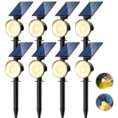 nipify Solarlampen für Außen Garten, 8 Stück 53 LED Solar Strahler Gartenleuchten IP65 Wasserdicht, 3 Helligkeit Warmweiß Solarleuchten Aussenleuchte Wegeleuchte für Draußen Wege Wand Outdoor nipify Solarlampen für Außen Garten, 8 Stück 53 LED Solar Strahler Gartenleuchten IP65 Wasserdicht, 3 Helligkeit Warmweiß Solarleuchten Aussenleuchte Wegeleuchte für Draußen Wege Wand Outdoor von nipify