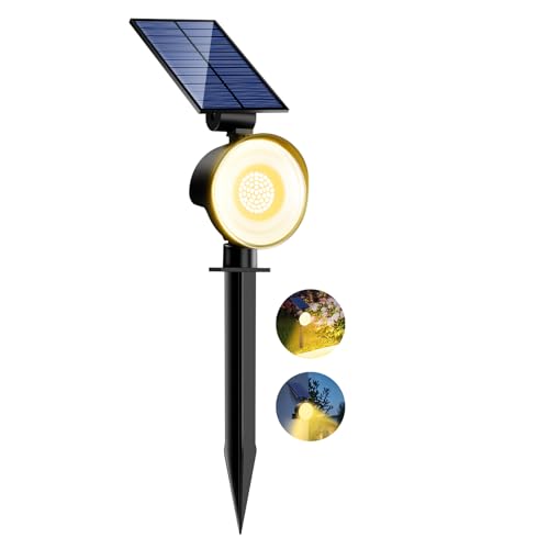 nipify Solarlampen für Außen Garten,53 LED Solar Strahler Gartenleuchten IP65 Wasserdicht, 3 Helligkeit Warmweiß Solarleuchten Aussenleuchte Wegeleuchte für Draußen Wege Wand Outdoor nipify Solarlampen für Außen Garten,53 LED Solar Strahler Gartenleuchten IP65 Wasserdicht, 3 Helligkeit Warmweiß Solarleuchten Aussenleuchte Wegeleuchte für Draußen Wege Wand Outdoor von nipify