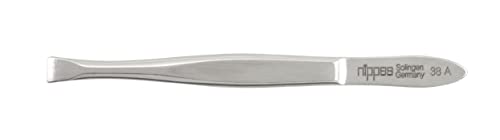 nippes Solingen Pinzette mit gerader Spitze | Edelstahl Rostfrei | 8 cm | Pinzette Augenbrauen Zupfen | Pinzette Gerade | Zur präzisen Haarentfernung | Made in Germany von nippes Solingen