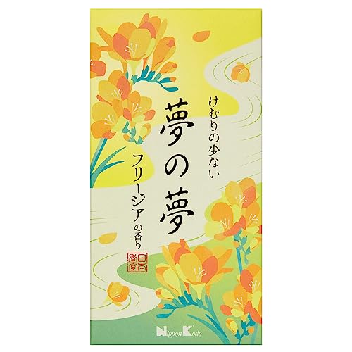 NIPPON KODO | Yume no Yume Weihrauch - Freesie, Japanische natürliche Räucherstäbchen, Freesienduft, ca. 200 Stück von nippon kodo