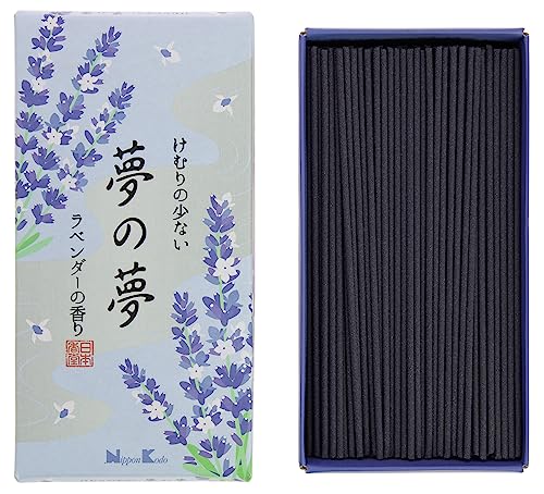 NIPPON KODO | Yume no Yume Weihrauch - Lavendel, Japanische natürliche Räucherstäbchen, Lavendelduft, ca. 200 Stück von nippon kodo