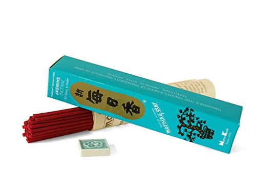 Nippon Kodo Morning Star Jasmin Räucherstäbchen - 50 Sticks Und Keramikhalter von nippon kodo