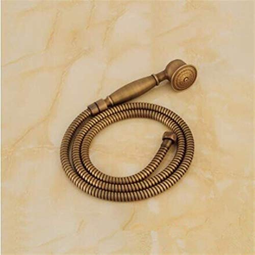 Duschkopf Antike Bronze Klassisches Telefon Gehaltene Duschkopf 1.5M Edelstahl Dusche Sanitär-Schlauch Messing Brausehalter Handbrause ( Color : Pink ) von niru