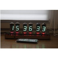 Zusammengebaute Vfd Uhr Iv-11 Nixie Tube Steampunk Retro Cyberpunk Kunst Dekoration Urlaub Geschenk Geburtstag Udssr Tischuhr von nixieclockspark