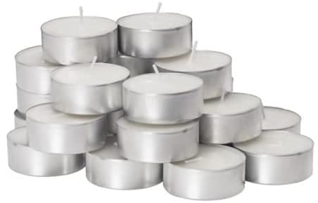 200 NK Teelichter, 8 Stunden Brenndauer , Weiß, Teelichter in Premium - Qualität, auch für die anspruchsvolle Gastronomie, Großpackung von nk candles