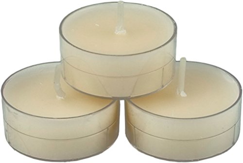 nk candles 20 dänische Teelichter farbig durchgefärbt, Auswahl, von Nordlicht-Kontor (Champagner) von nk candles