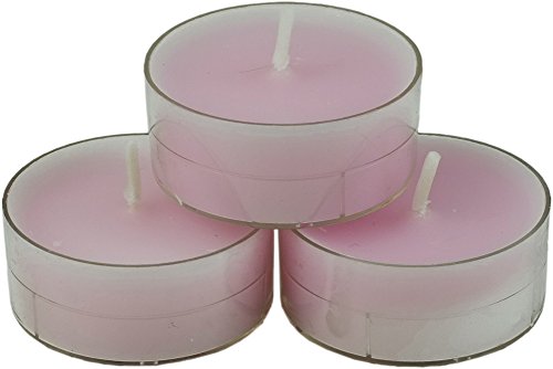 nk candles 20 dänische Teelichter farbig durchgefärbt, Auswahl, von Nordlicht-Kontor (Pink) von nk candles