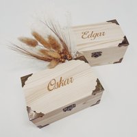 Personalisierbare Holzbox Schatztruhe Schatzkiste Für Kinder von nkcollectiondeshop