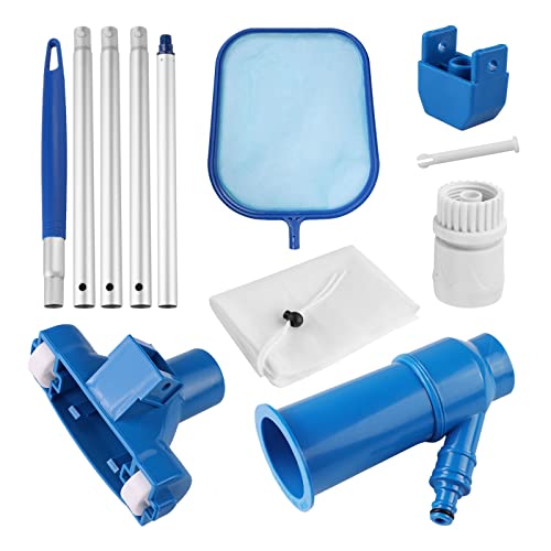 Schwimmbad Staubsauger Reinigung Werkzeug Kit Saug Spary Jet Reiniger Kopf Mit Netz für Schwimmbad Spa Teich Brunnen Einfach zu montieren Schwimmbad Staubsauger Reinigung Werkzeug Kit Saug Spary Jet Reiniger Kopf Mit Netz für Schwimmbad Spa Teich Brunnen Einfach zu montieren von nmbhus