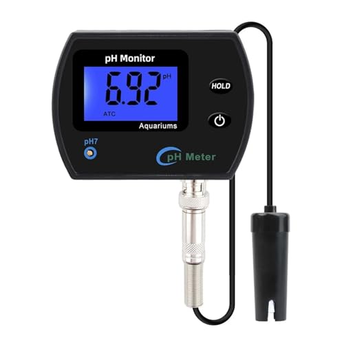 nmbhus Professionelles, genaues pH-Messgerät für Aquarien, Multi-Parameter, Wasserqualitätsmonitor, Online-pH-Monitor, Säurezähler von nmbhus