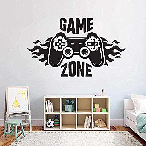 Kinder Schlafzimmer Wandtattoo Home Decoratetion Game Zone Gamer Kunst Aufkleber Wandbild Jungen Spielzimmer Wand 71 * 42 Cm von nmwdu