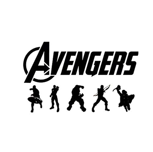Avengers Wandtattoo Superheld Aufkleber Iron Man Grüner Riese Raytheon Comic Poster Junge Kindergarten Kinder Wand Art Deco Wandbild 68X42 Cm von nnuuy