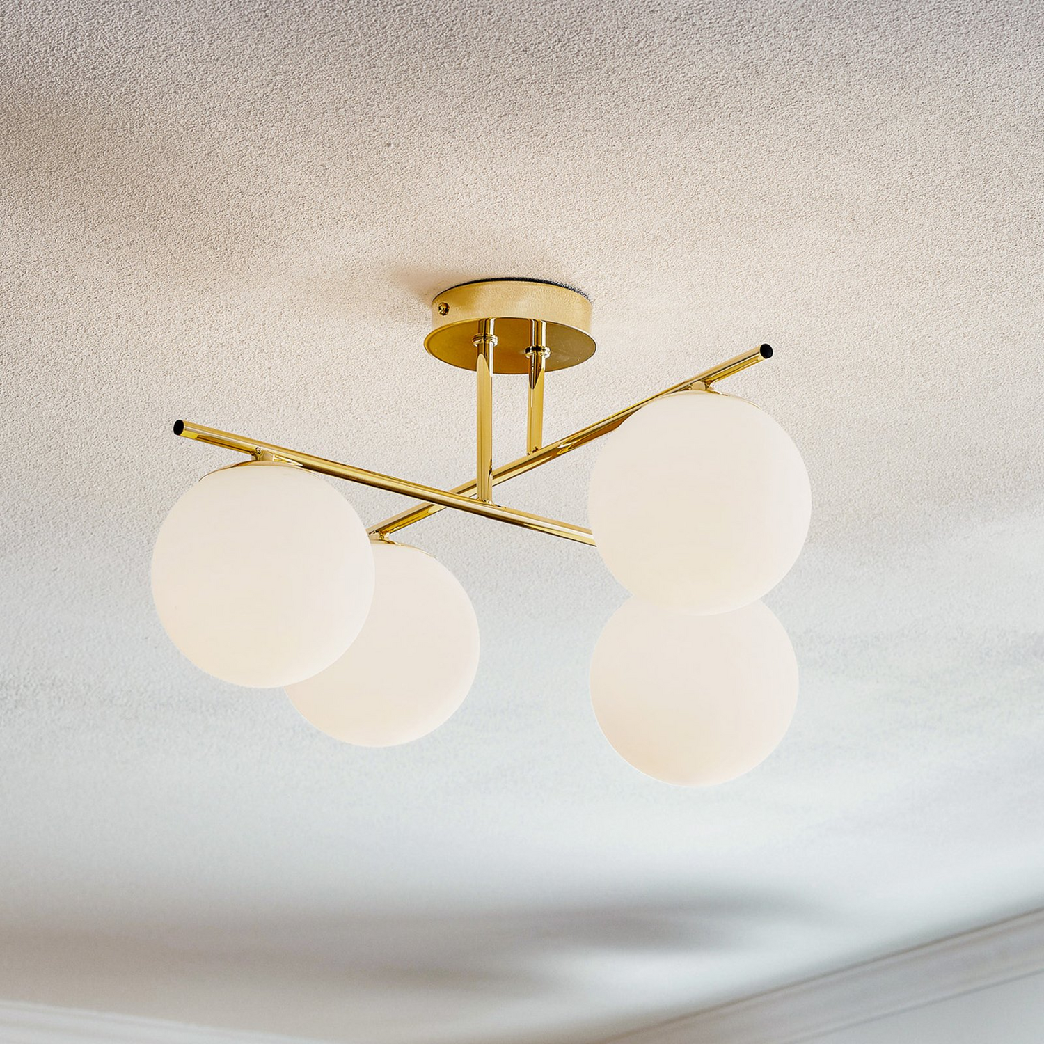 B-Ware Deckenleuchte Aurora Vierflammig Gold Deckenlampe Lampe Wohnzimmerleuchte E14229 B-Ware Deckenleuchte Aurora Vierflammig Gold Deckenlampe Lampe Wohnzimmerleuchte E14229 von no name