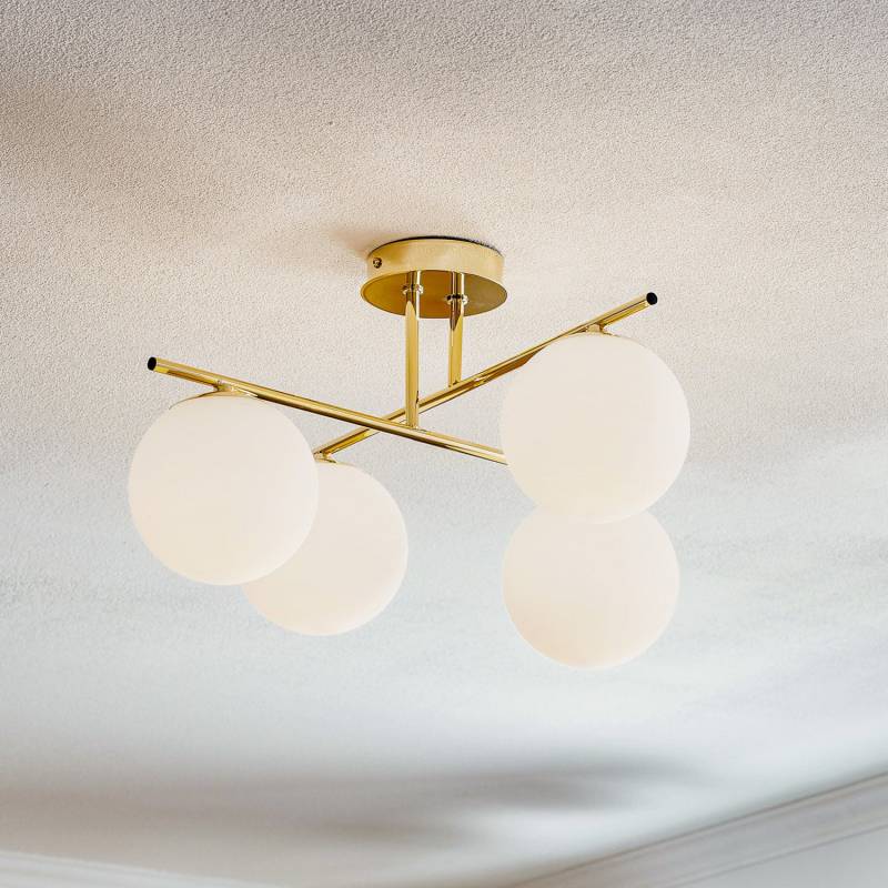 B-Ware Deckenleuchte Aurora Vierflammig Gold Deckenlampe Lampe Wohnzimmerleuchte E14229 B-Ware Deckenleuchte Aurora Vierflammig Gold Deckenlampe Lampe Wohnzimmerleuchte E14229 von no name