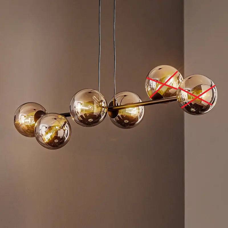 B-Ware Hängeleuchte Glassy 6 Flammig Schwarz Grafit Glas 110 Cm Siehe Text/Foto B-Ware Hängeleuchte Glassy 6 Flammig Schwarz Grafit Glas 110 Cm Siehe Text/Foto von no name