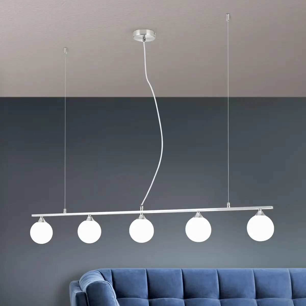 B-Ware Pendelleuchte Snowwhite Pendellampe Hängelampe Lampe 5 Flammig Leuchte Dimmbar von no name