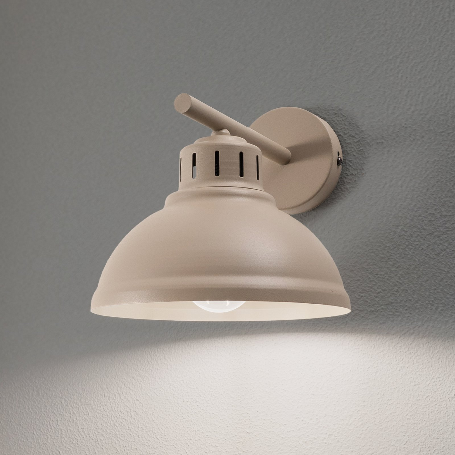 B-Ware Sven Wandleuchte Lampe Wandlampe 1 Flammig Beige Stahl Leuchte Spot Licht von no name