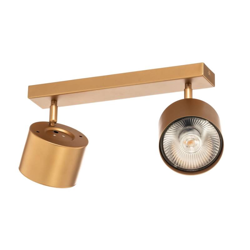 Chloe Deckenspot Strahler Deckenleuchte Zweiflammig Gold Gu10 Stahl Verstellbar B-Ware von no name
