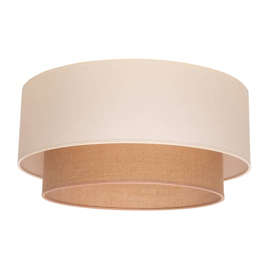 Deckenlampe Boho ø 45cm Creme Braun Jute Deckenlampe Lampe Leuchte E27 Led 15 W B-Ware von no name