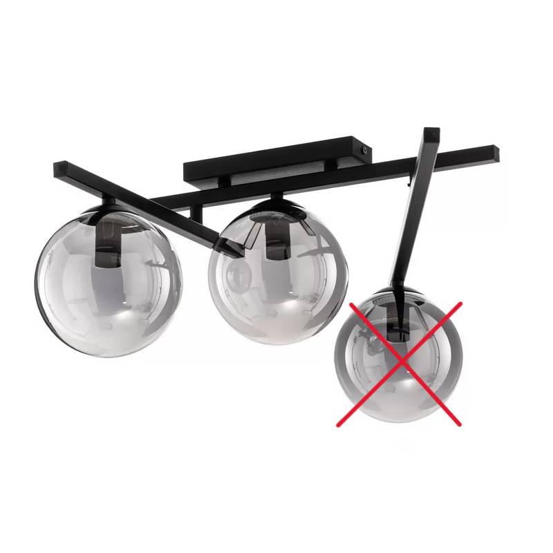 Deckenlampe Smart schwarz/grafit 3-flammig Deckenleuchte Leuchte SIEHE TEXT/FOTO von no name