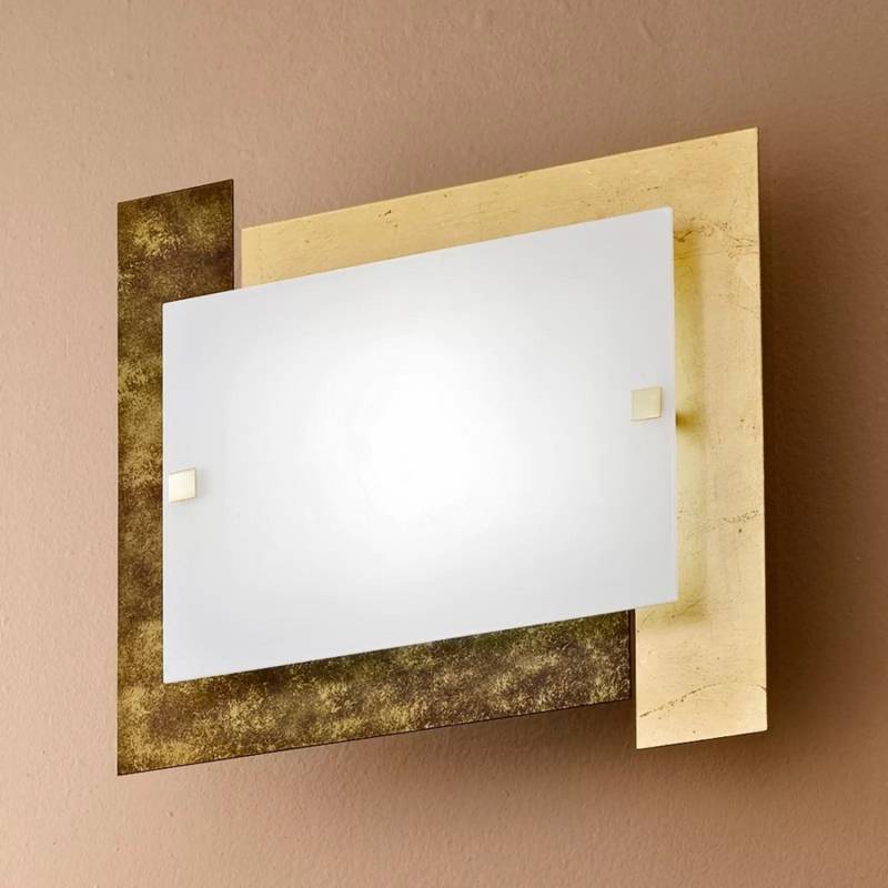 Deckenleuchte Arlestra Gold Deckenlampe Leuchte Wandleuchte Wandlampe Lampe E27 B-Ware von no name