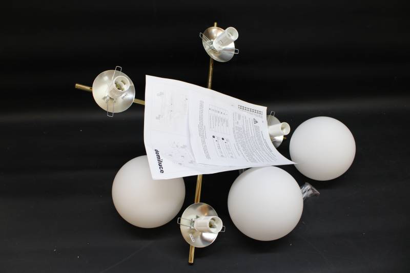 Deckenleuchte Aurora vierflammig gold Deckenlampe Lampe Wohnzimmerleuchte E14883 von no name