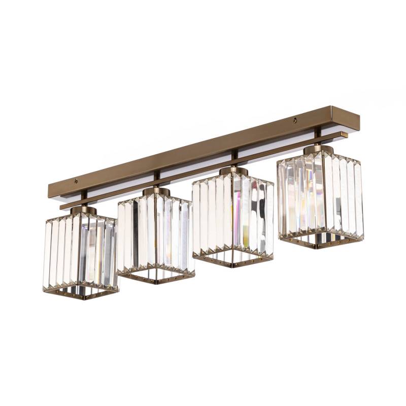 Deckenleuchte Av 1795 4 Ey 4 Fl. Balken Deckenlampe Leuchte Antikgold Siehe Text B-Ware von no name