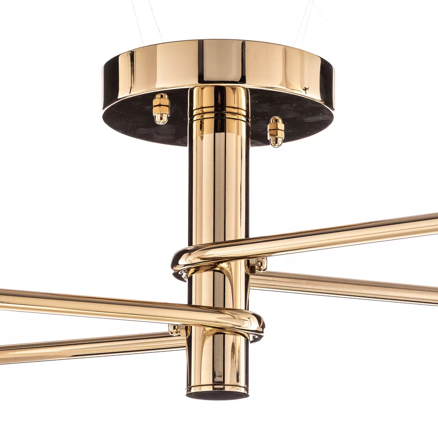 Deckenleuchte Bumerang Gold 4 Flammig Deckenlampe Pendellampe Pendelleuchte E27 B-Ware von no name