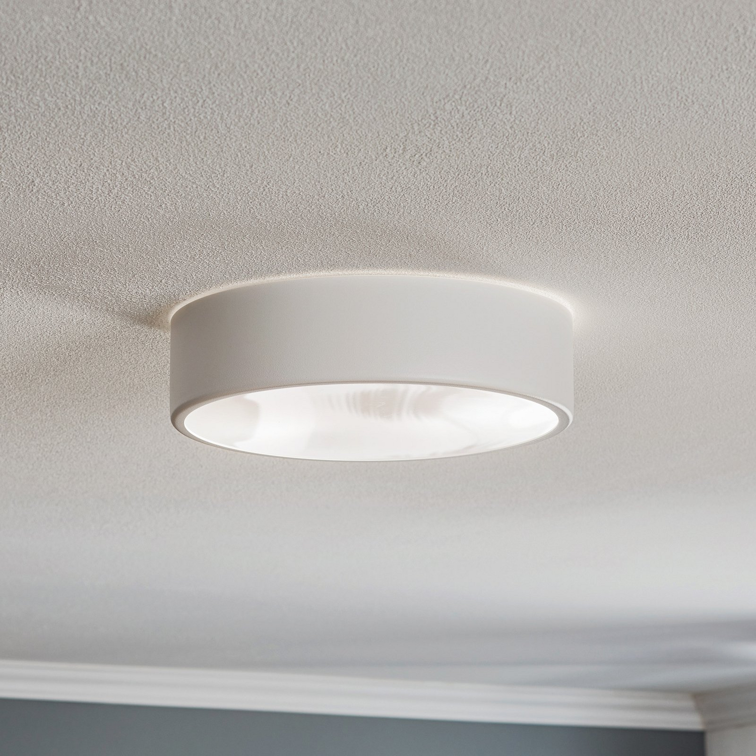 Deckenleuchte Cleo 300 Ip54 ø 30 Cm Weiß E27 Deckenlampe Lampe Leuchte Spot E27 B-Ware von no name