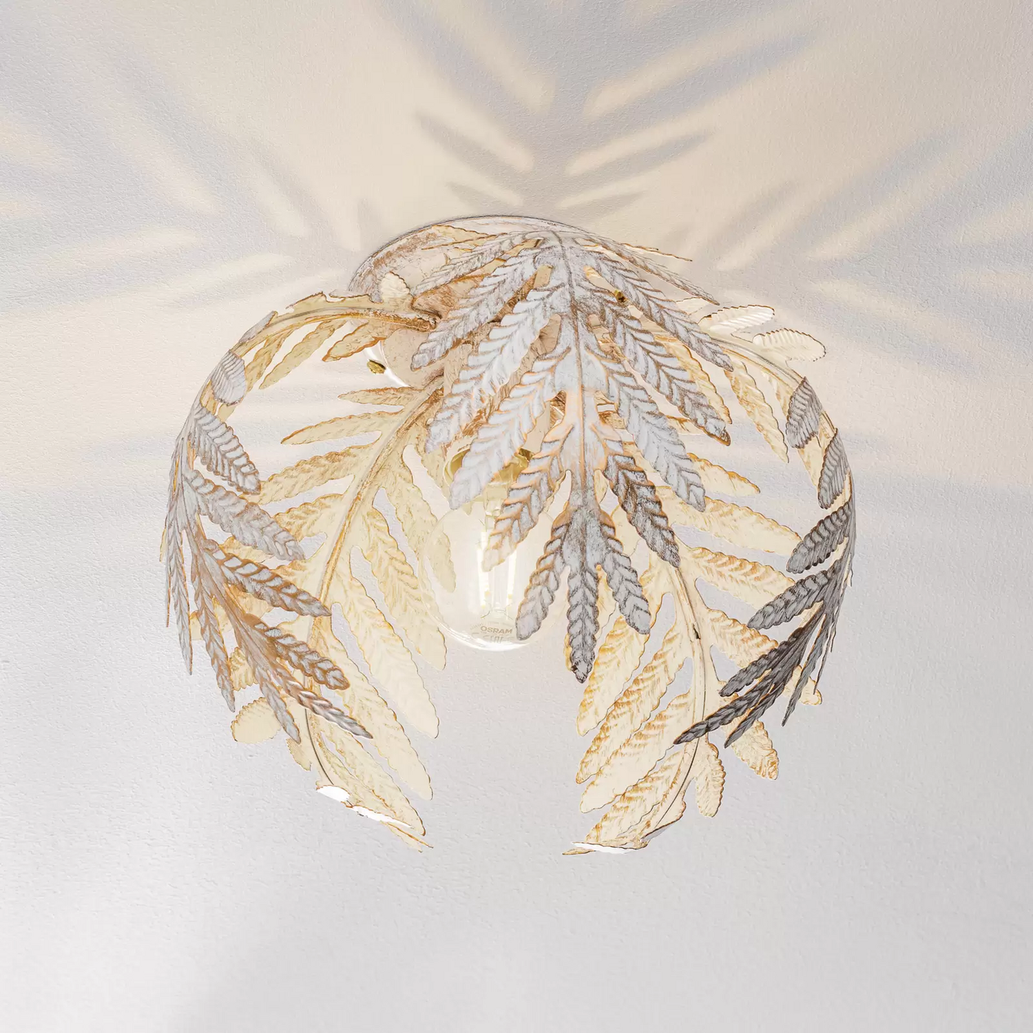 B-Ware Deckenleuchte Felce Als Farn Elfenbein 25 Cm Deckenlampe Lampe Leuchte Spot E27 B-Ware Deckenleuchte Felce Als Farn Elfenbein 25 Cm Deckenlampe Lampe Leuchte Spot E27 von no name