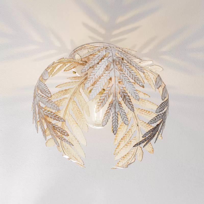 B-Ware Deckenleuchte Felce Als Farn Elfenbein 25 Cm Deckenlampe Lampe Leuchte Spot E27 B-Ware Deckenleuchte Felce Als Farn Elfenbein 25 Cm Deckenlampe Lampe Leuchte Spot E27 von no name