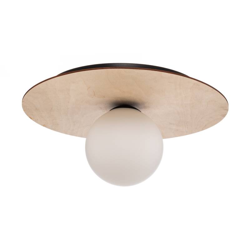 Deckenleuchte Kenzo Rund Braun/Weiß 1 Flammig Deckenlampe Lampe Leuchte Spot B-Ware von no name