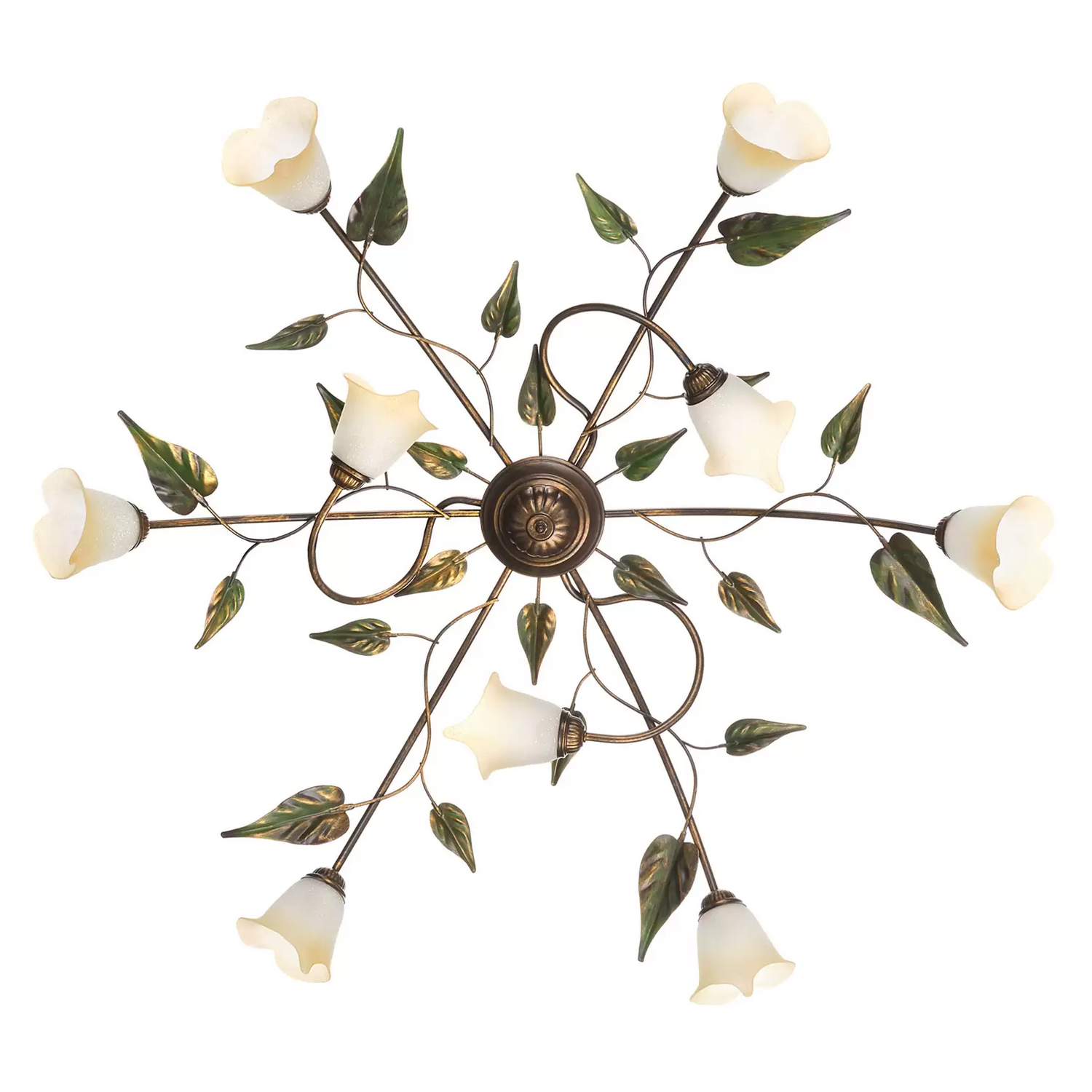 Deckenleuchte Miranda Neunflammig Bronze Deckenlampe Lampe Leuchte Spot E14152 B-Ware von no name