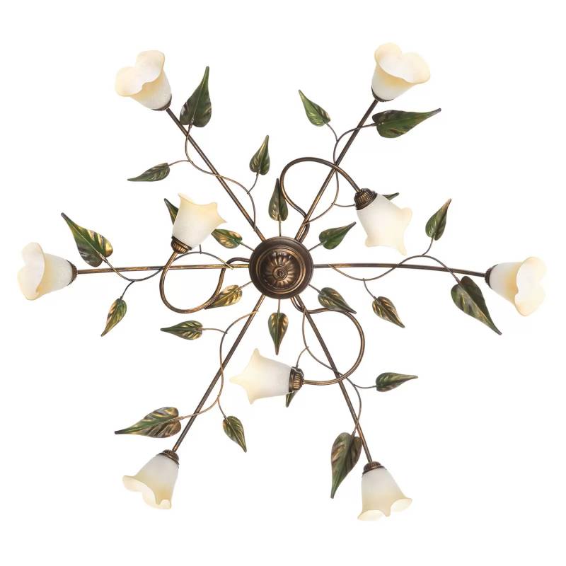 Deckenleuchte Miranda Neunflammig Bronze Deckenlampe Lampe Leuchte Spot E14152 B-Ware von no name