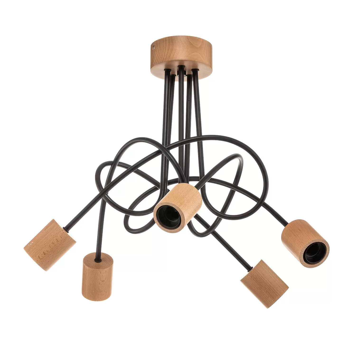 Deckenleuchte Tarnow Fünfflammig Holz Deckenlampe Deckenspot Leuchte Spot Licht B-Ware Deckenleuchte Tarnow Fünfflammig Holz Deckenlampe Deckenspot Leuchte Spot Licht B-Ware von no name
