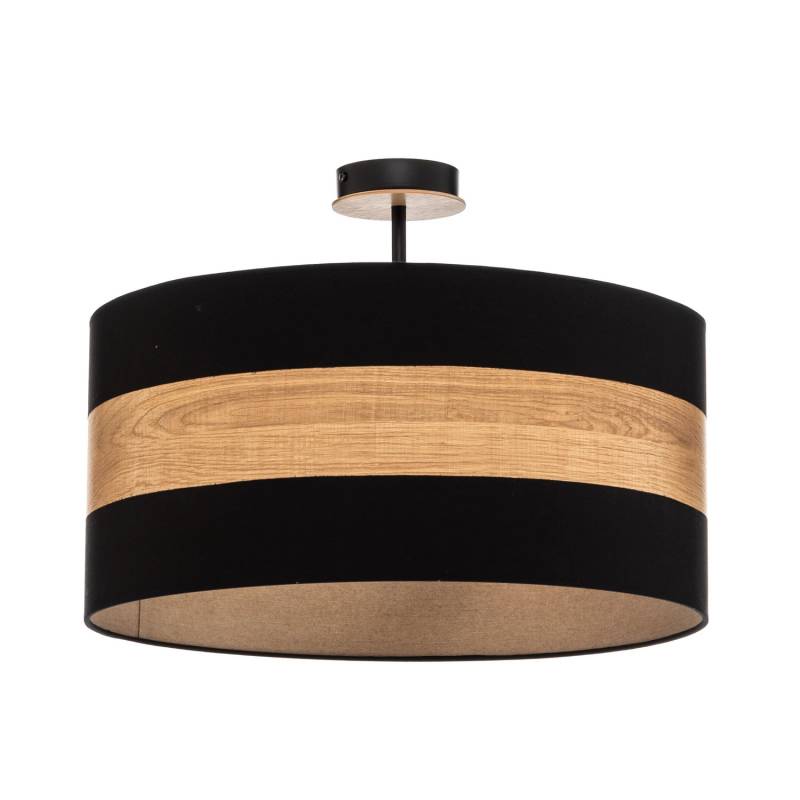 Deckenleuchte Terra aus Holz und Textil schwarz Deckenlampe Lampe Leuchte Spot von no name