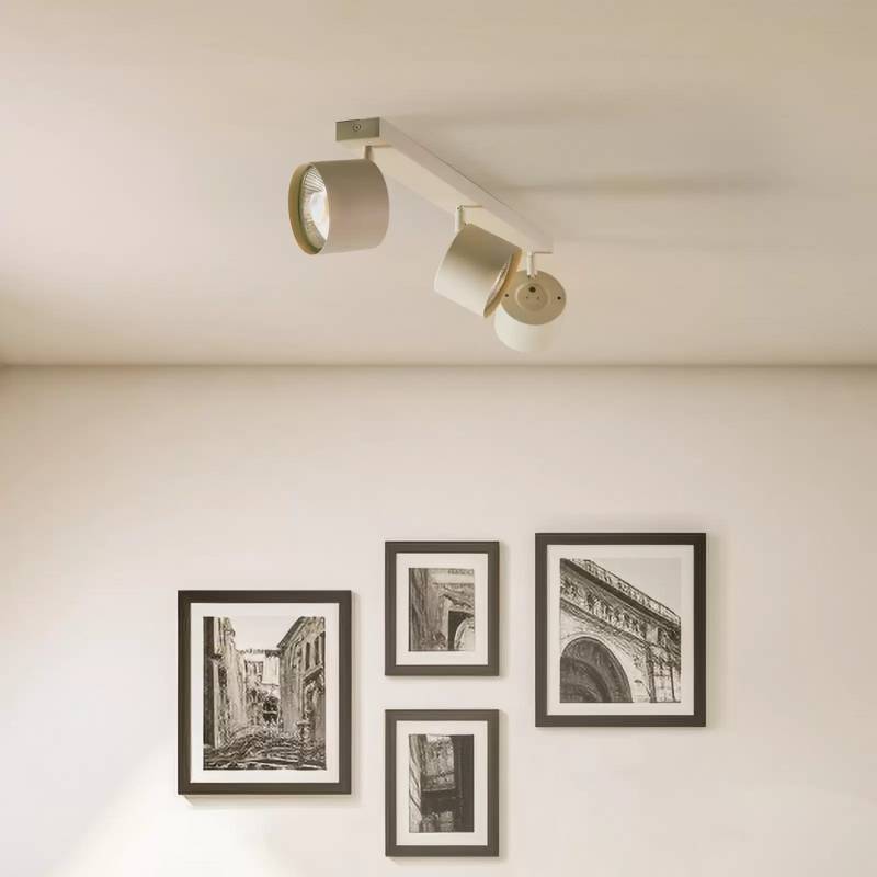 Deckenspot Chloe Verstellbar Dreiflammig Beige Deckenleuchte Deckenlampe Spot709 B-Ware von no name
