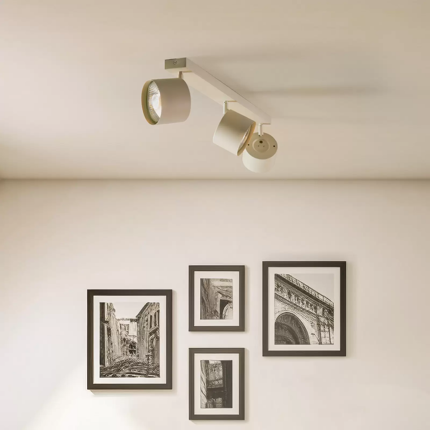 Deckenspot Chloe Verstellbar Dreiflammig Beige Deckenleuchte Deckenlampe Spot933 B-Ware von no name