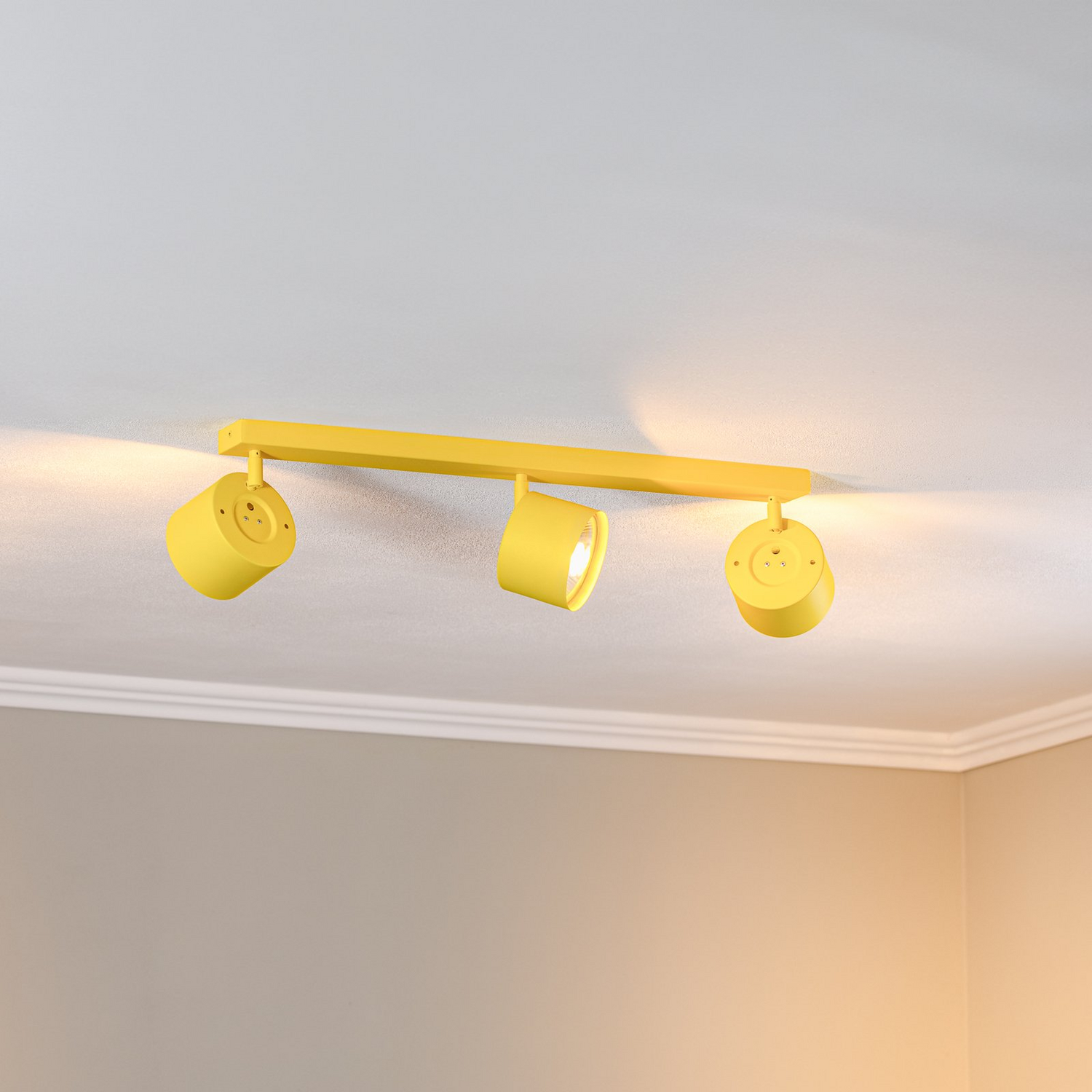 Deckenspot Chloe Verstellbar Dreiflammig Gelb Deckenlampe Lampe Leuchte Spot  B-Ware von no name
