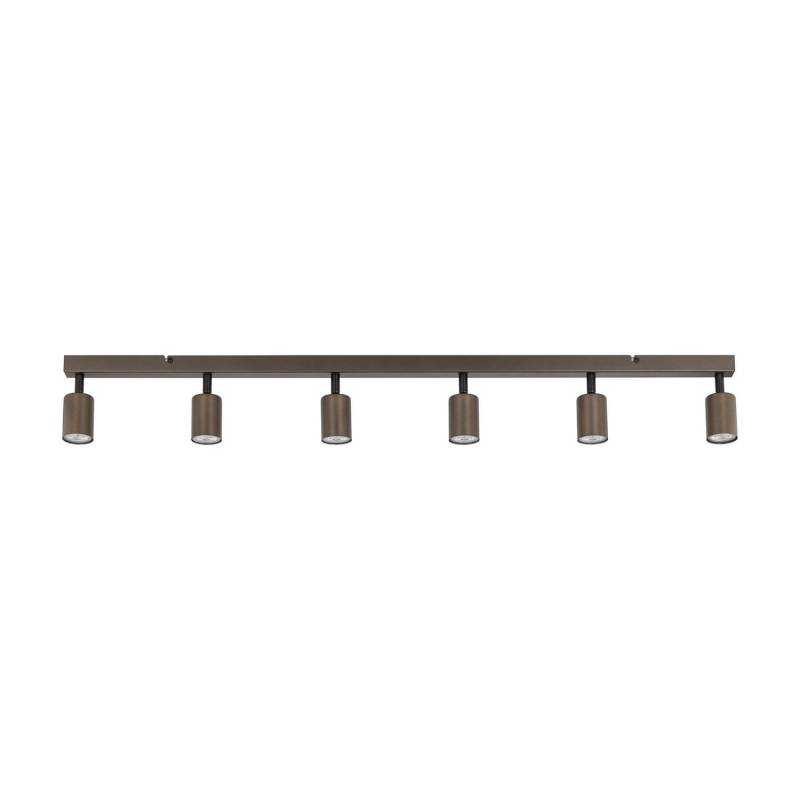 Deckenspot Top Justierbar Braun Sechsflammig Linear Deckenlampe Lampe Leuchte B-Ware von no name