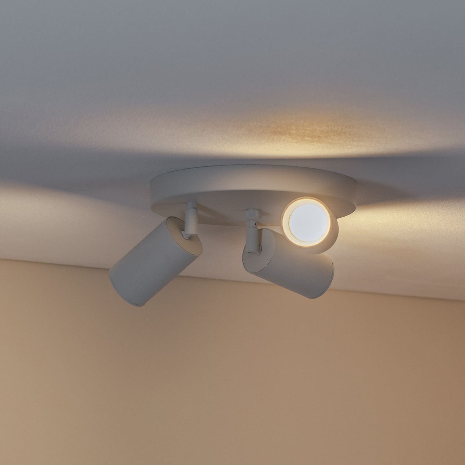 Deckenstrahler Sado Lampe Weiß Stahl Justierbar 3 Flammig Rund Lampe Spot Licht B-Ware von no name