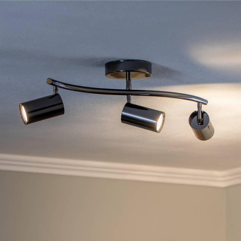 B-Ware Deckenstrahler Spotte Schwarz Chrom 3 Flammig Deckenlampe Lampe Leuchte Spot B-Ware Deckenstrahler Spotte Schwarz Chrom 3 Flammig Deckenlampe Lampe Leuchte Spot von no name