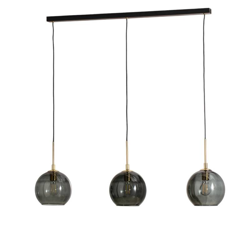 Hängelampe Dulce rauchgrau schwarz Glas 3-flammig Deckenlampe Deckenleuchte Spot von no name