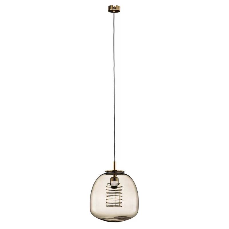 Hängelampe Galla Käfig Innenschirm Lampe Leuchte Hängeleuchte Rauchgrau B-Ware von no name