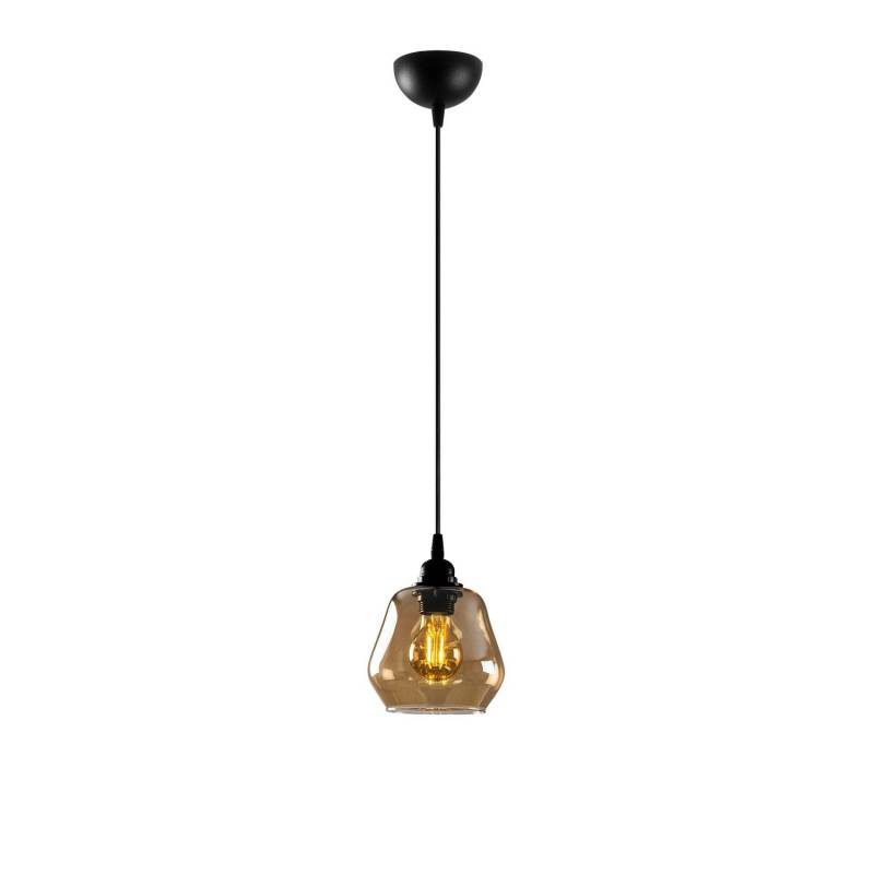 Hängelampe Gold 030 Glas gold-transparent Ø 15 cm 1-flammig Deckenlampe Lampe von no name