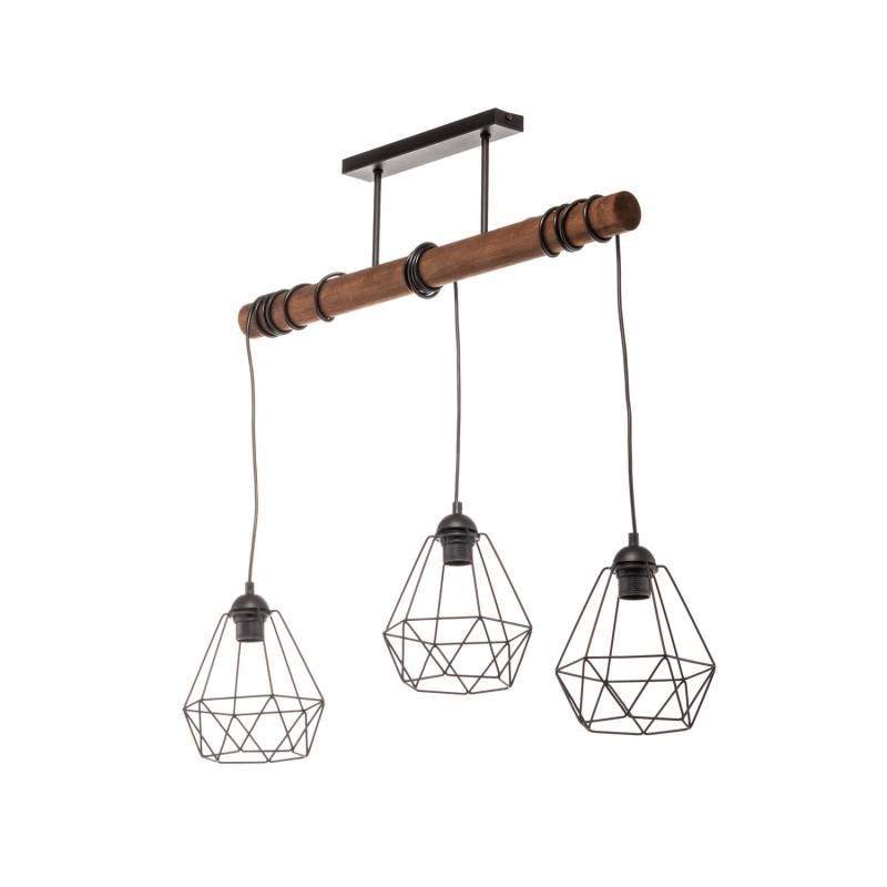 Hängeleuchte Acero Mit Käfigschirmen Dreiflammig Deckenlampe Deckenleuchte Lampe B-Ware von no name